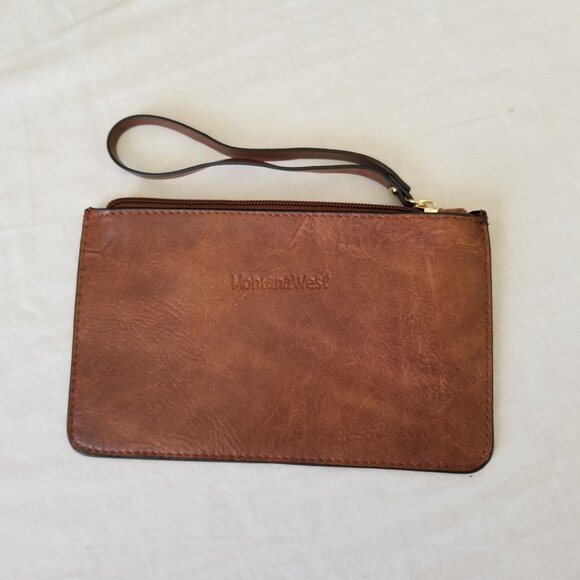 NWOT! Montana West Faux Leather Tote Shoulder Bag Purse w/Matching Bonus Pouch - Picture 8 of 10